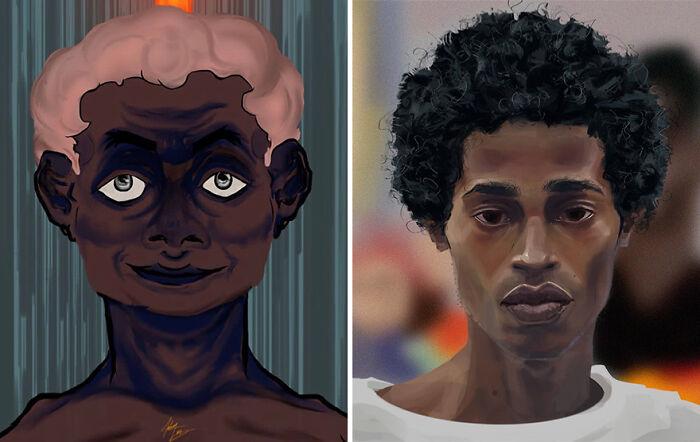 Twitter Artists Reveal Their First And Their Most Recent Artworks To Compare Their Art Improvement Over The Years (30 Pics)