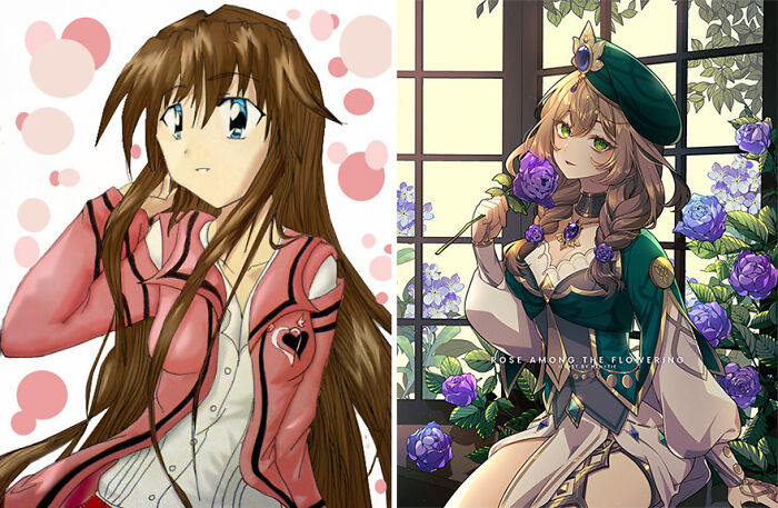 Twitter Artists Reveal Their First And Their Most Recent Artworks To Compare Their Art Improvement Over The Years (30 Pics)