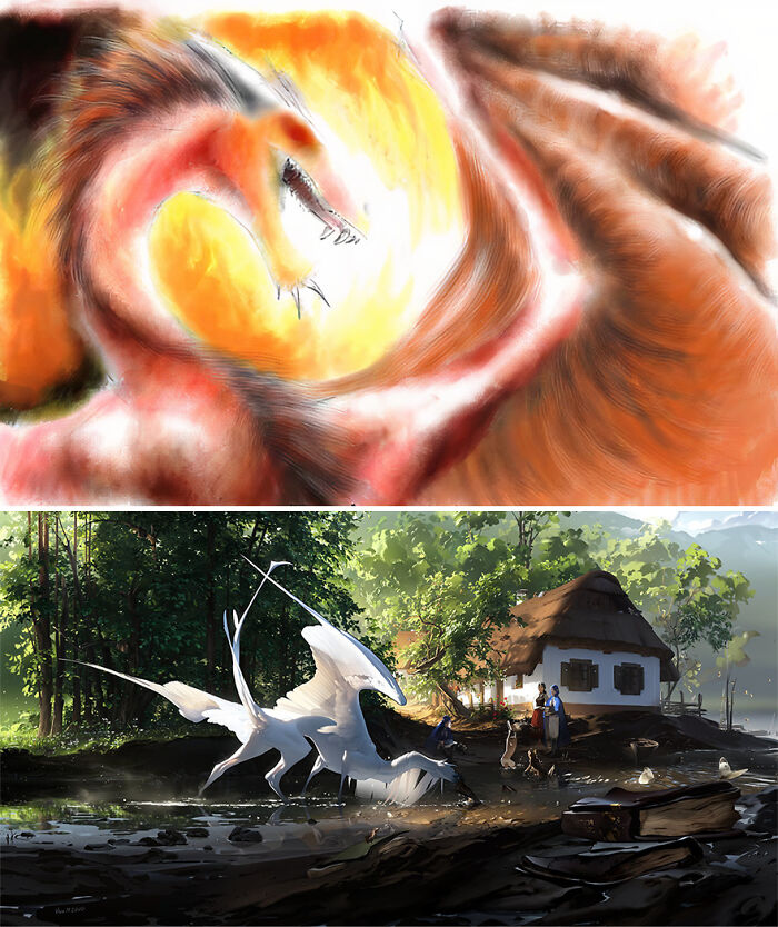 Twitter Artists Reveal Their First And Their Most Recent Artworks To Compare Their Art Improvement Over The Years (30 Pics)