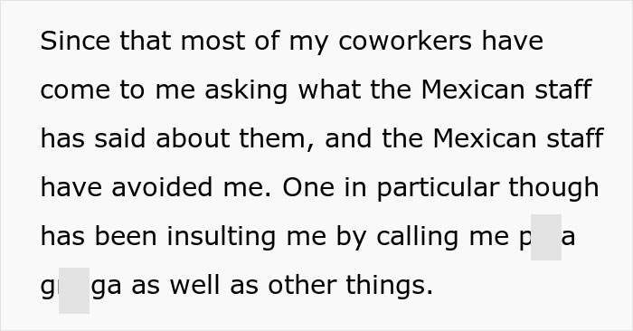 Workplace Drama Arises After Mexican Workers Mistakenly Assume Their New Coworker Doesn't Understand Spanish, Start Badmouthing Her