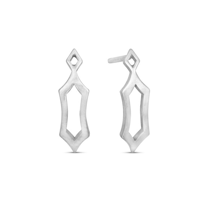 Morgana - Single Hexagon Chain Studs