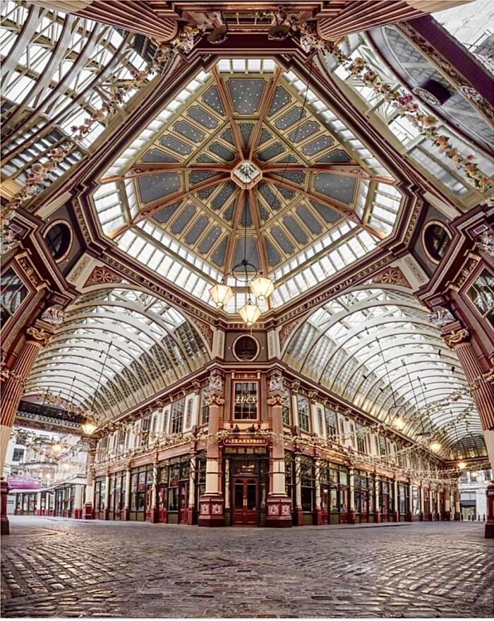 Leadenhall Market, 14th Century, Gracechurch Street, London, UK