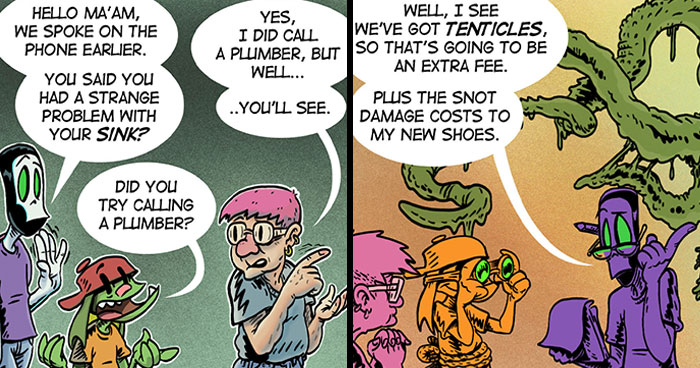 A Nutty Necromancer And His Audacious Assistant Are The Main Characters Of The Comic Series I Create (23 New Pics)