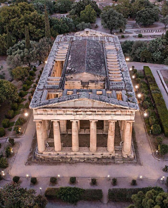 The Temple Of Hephaestus (5th C. Bc) At The Ancient Agora Of Athens
