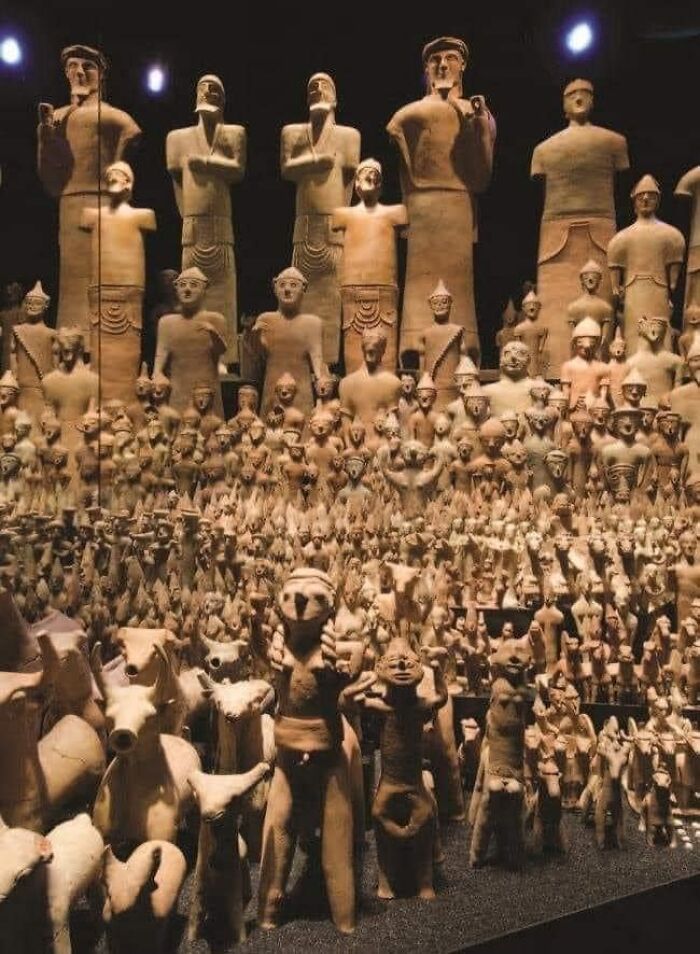 The Cypriot Terracotta Army Consisting Of 2000 Seats, From The Sanctuary Of The Occupied Village Of Agia Irini