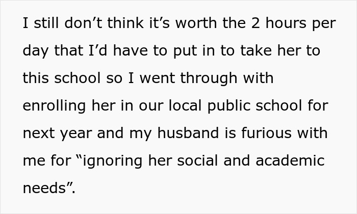 Mom Refuses To Drive Her Gifted Daughter To College-Level School, Ignores Every Option To Make It Possible