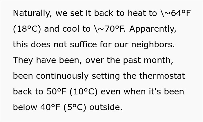 Person Is Sick And Tired Of Roommates Setting The Thermostat To Extreme Temperatures, Decides To Teach Them A Lesson