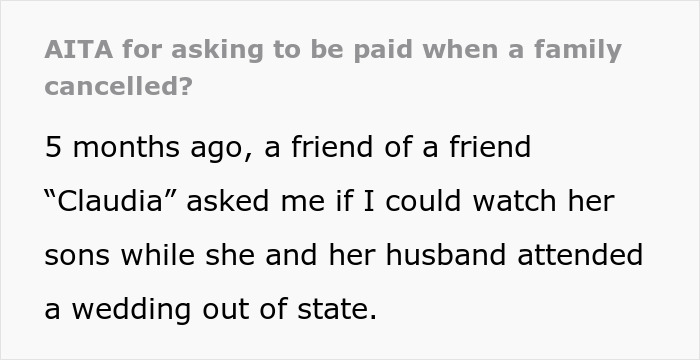"The Price For Those 3 Days Was Going To Be $840": Babysitter Asks Parents To Still Pay Her For Her Service When They Cancel Last Minute