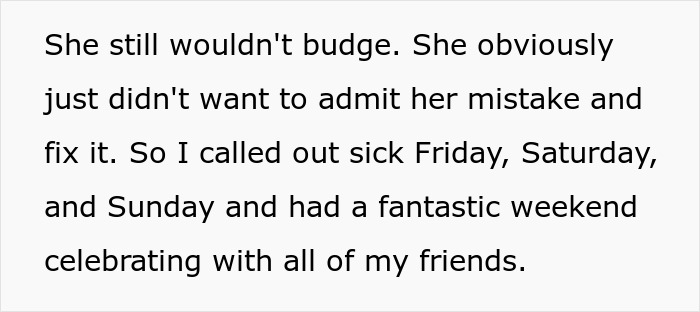 Boss Tries To Cancel Employee’s Day Off, So She Calls In Sick For Three, And The Whole Place Falls Apart Boss Tries To Cancel Employee’s Day Off, So She Calls In Sick For Three, And The Whole Place Falls Apart