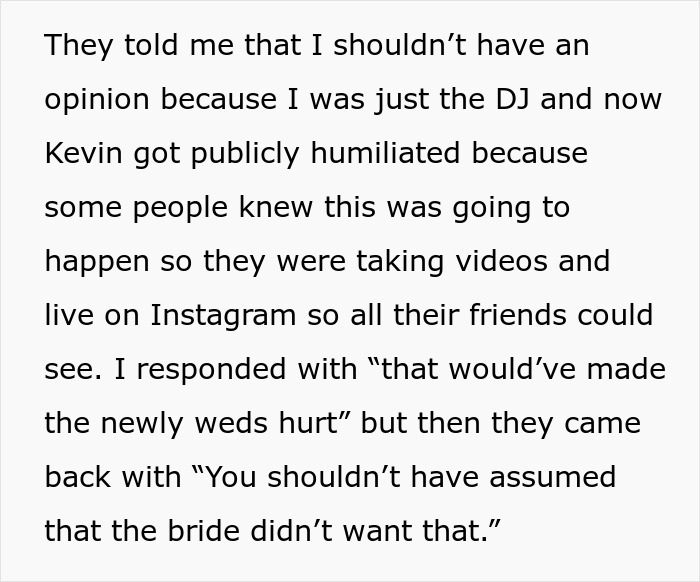 Wedding DJ Spots A Proposal About To Happen On The Dance Floor, Changes The Song To Ruin It, Later Wonders If He Did The Right Thing Wedding DJ Spots A Proposal About To Happen On The Dance Floor, Changes The Song To Ruin It, Later Wonders If He Did The Right Thing