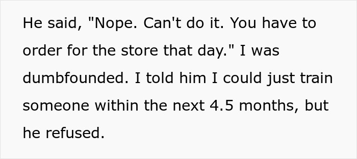 Grocery Store Manager Attempts To Introduce A 'No Time Off On Weekends' Policy, Worker Isn't Happy With It At All And Quits