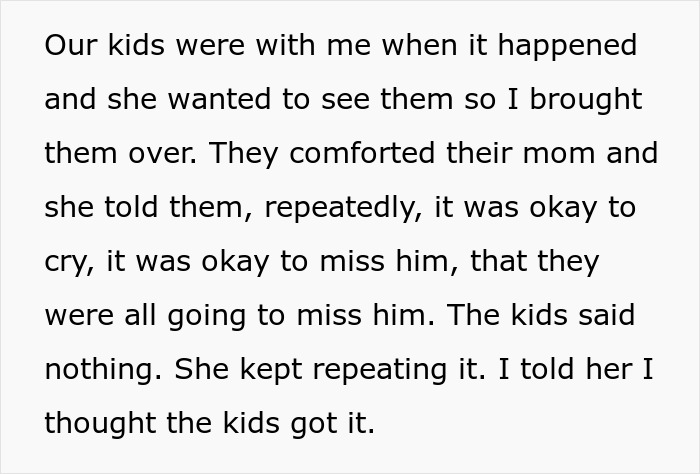 Mom Is Disgusted With Kids&rsquo; Lack Of Grief Over Their Late Stepfather, Their Real Dad Steps In To Bring Her Back To Earth