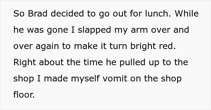 Employee Gets Sweet Revenge On A Manager Who Splashed Windshield Washer Fluid On Their Arm As A Joke