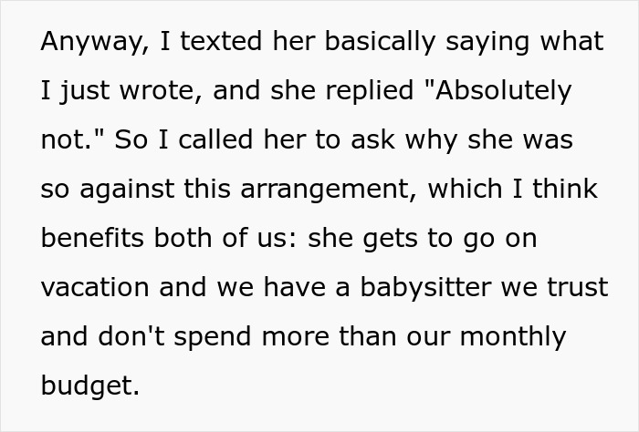 &ldquo;AITA For Not Paying For My Sister's Vacation Because She Won't Agree To Babysit?&rdquo;