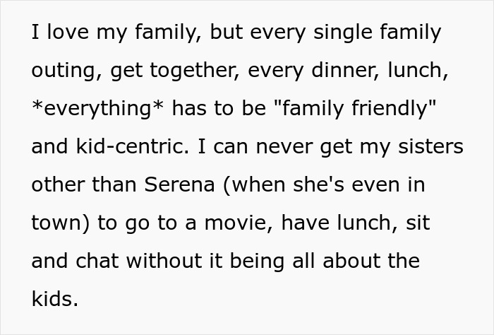 Family Tells Woman That &ldquo;It&rsquo;s Time To &lsquo;Grow Up&rsquo; And Accept That It&rsquo;ll Never Just Be The Sisters Again&rdquo; After She Refuses To Come Over For Easter