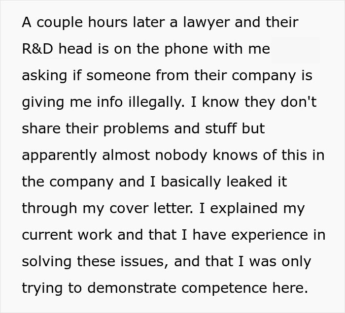 "The Call Should Have Ended There": Guy Tries To Impress Company With His Cover Letter, A Lawyer Calls Him Instead