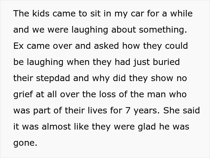 Mom Is Disgusted With Kids&rsquo; Lack Of Grief Over Their Late Stepfather, Their Real Dad Steps In To Bring Her Back To Earth