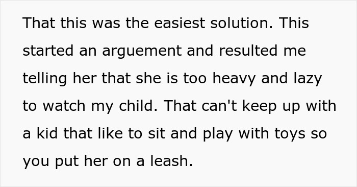 &ldquo;Am I The Jerk For Telling My Sister She Is Too Heavy And Lazy To Watch My Kid?&rdquo;
