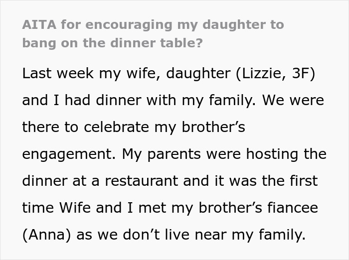 Man Leaves Dinner After His Future SIL Calls His Deaf Wife Defective And His 3 Y.O. Daughter Impolite For &ldquo;Banging On The Table&rdquo;