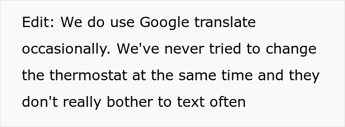 Person Is Sick And Tired Of Roommates Setting The Thermostat To Extreme Temperatures, Decides To Teach Them A Lesson
