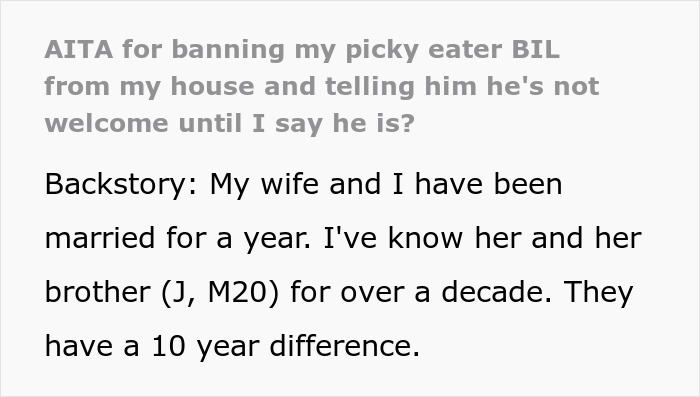 Guy Bans His 20 Y.O. Picky Eater BIL From His Home After He Lost His Temper Over Not Being Able To Order Pizza Hut