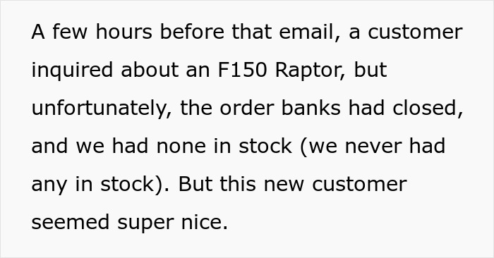 Customer&rsquo;s Entitlement Backfires When Car Dealership Cancels The Deal Last-Minute And Sells The Vehicle To Someone Else 