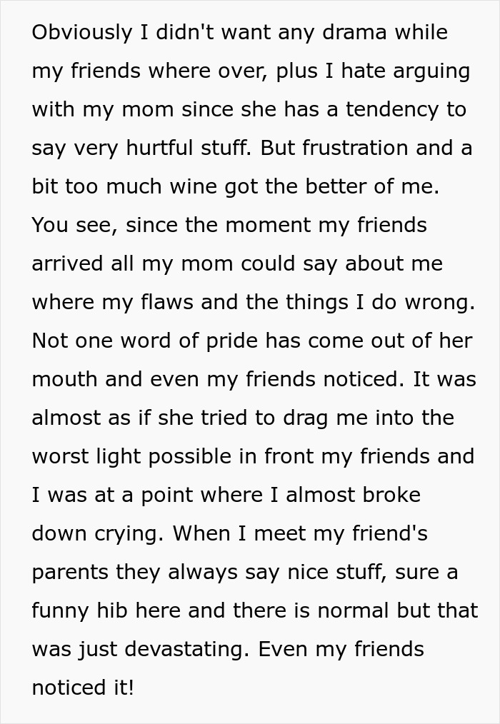 Mom Only Speaks Ill Of Her Son During A Gathering, He Retaliates And Reveals All His Horror Stories From Childhood