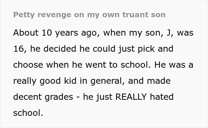 &ldquo;Further Truancy Would Result In Charges&rdquo;: Mom Has Had It With Truant Son Finding Ways To Skip School, Ensures He Never Does So Again