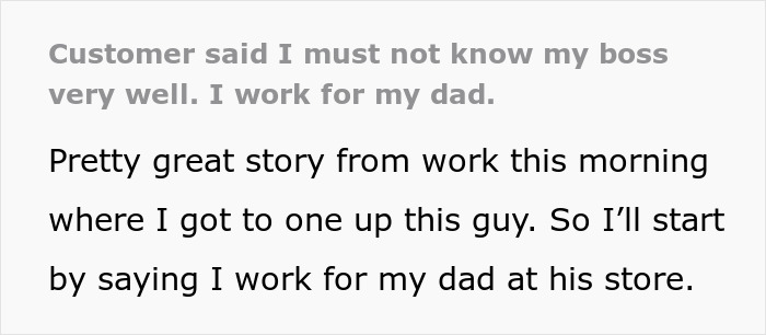 &ldquo;You Must Not Know Your Boss Very Well&rdquo;: Boss&rsquo;s Child Shuts Down Entitled Customer Who Tried To Get Product For Free By Claiming To Know The Boss