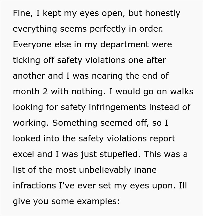 "Cabinet Door Was Left Open In Room": Employees Keep Reporting Ridiculous Safety Violations, This Guy Figures Out Why