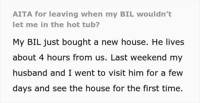 Man Disgusted With SIL's Period Bans Her From Using Hot Tub, Demands $100 For The Sheets She 'Ruined'