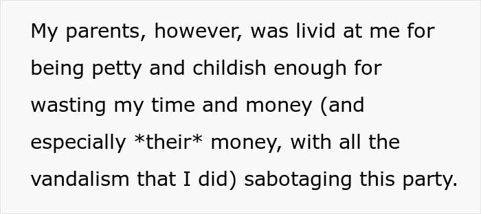 Teen Is Fed Up With Having To Celebrate Her Birthday With Her Little Brother, Infuriates Parents By Sabotaging It This Year