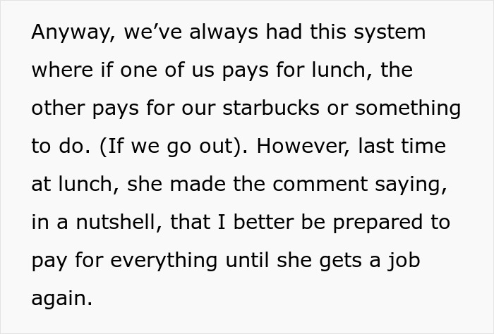 Friend Asks Woman To Pay For Everything When They Go Out Since She Lost Her Job, Gets &ldquo;Not Happening&rdquo; Reply