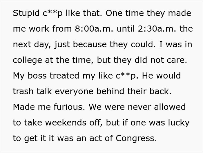 Grocery Store Manager Attempts To Introduce A 'No Time Off On Weekends' Policy, Worker Isn't Happy With It At All And Quits