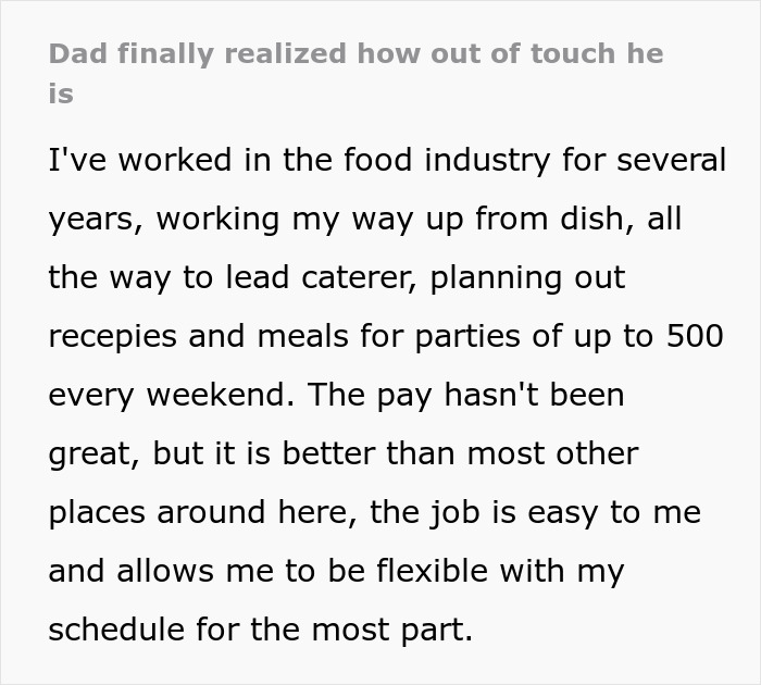Dad Is Finally Made To Realize How &lsquo;Out Of Touch&rsquo; With Reality He Was As His Son&rsquo;s Job Pays More Than The Factory Jobs He&rsquo;s Been Pushing On Him