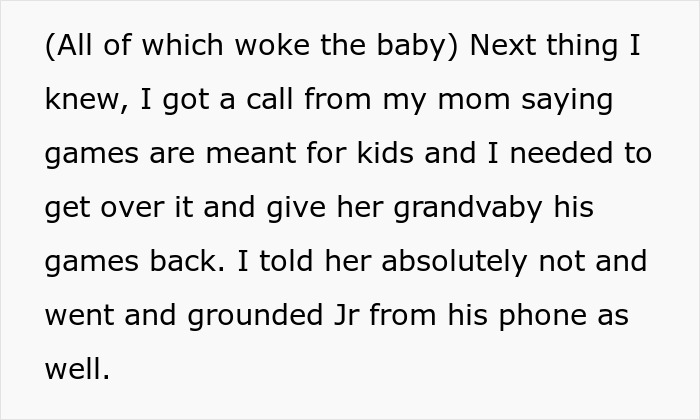 13 Y.O. Livid With His Mom For Grounding Him After He Deleted Her Games’ Progress 13 Y.O. Livid With His Mom For Grounding Him After He Deleted Her Games’ Progress