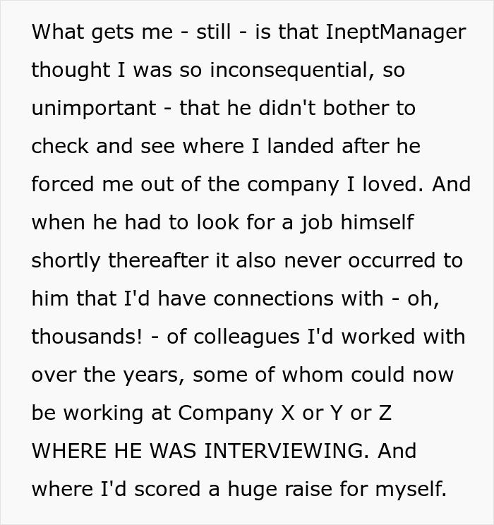 Manager Boots Out Tech Worker With 20 Years Of Experience, She Plots The Ultimate Revenge In Return Manager Boots Out Tech Worker With 20 Years Of Experience, She Plots The Ultimate Revenge In Return