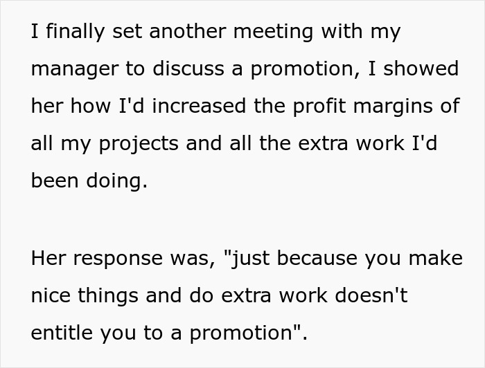 Woman Stops Doing Anything Outside Her Job Description After Boss Refuses To Promote Her, Boss Accuses Her Of Sabotaging The Team