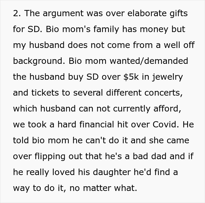 Man Gets Called A “Bad Dad” Over Inability To Buy Daughter $5K Worth Of Gifts, Stepmom Cancels The Teen’s Birthday Party In Return Man Gets Called A “Bad Dad” Over Inability To Buy Daughter $5K Worth Of Gifts, Stepmom Cancels The Teen’s Birthday Party In Return