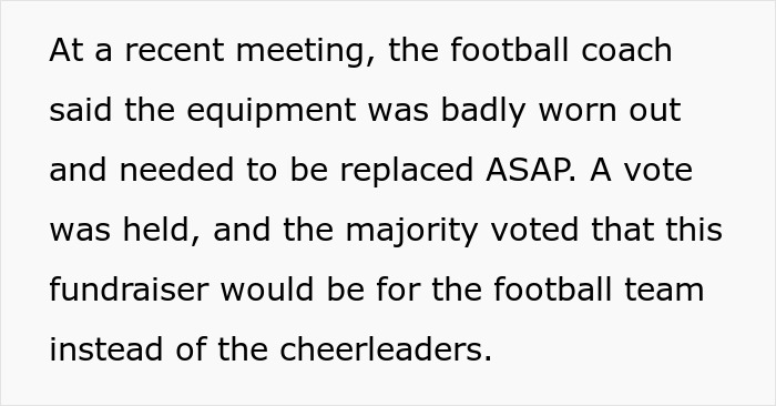 Dad Of A Cheerleader Agrees To Let School Use His Property For Their Fundraising Event, Takes His Promise Back When The Focus Shifts To The Football Team Dad Of A Cheerleader Agrees To Let School Use His Property For Their Fundraising Event, Takes His Promise Back When The Focus Shifts To The Football Team