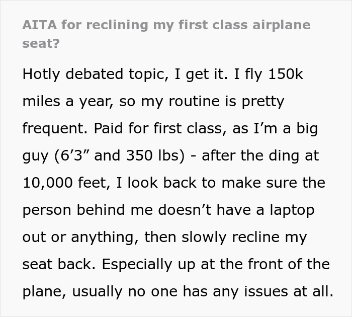 &ldquo;She Reiterated That I Was Entitled To Recline My Seat&rdquo;: Guy Asks For Flight Attendant&rsquo;s Backup After Being Criticized By The Passenger Behind Him