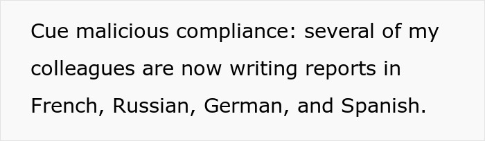 &ldquo;I&rsquo;m Now Writing In British Slang&rdquo;: Employees Maliciously Comply With New Report Writing Policy And Management Lives To Regret It