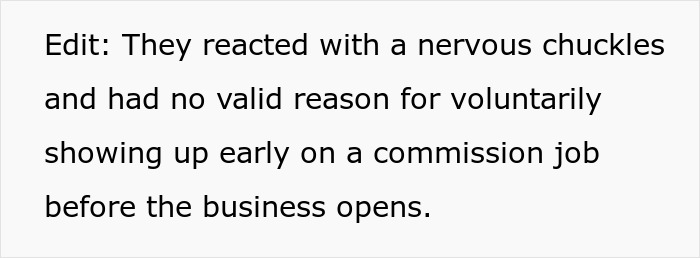 Man Is Surprised That His Co-Workers Constantly Come To Work Early, Shames Them About It After Realizing Why Man Is Surprised That His Co-Workers Constantly Come To Work Early, Shames Them About It After Realizing Why