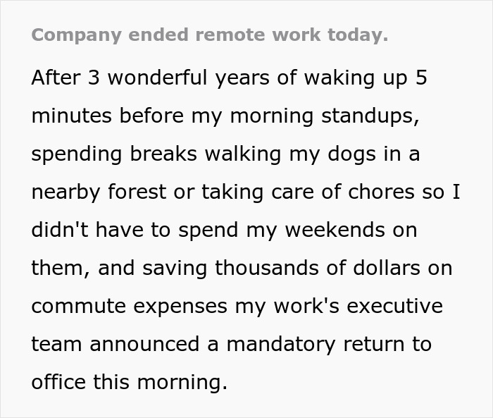 Company Breaks Promise That &ldquo;Working From Home Would Be Permanent&rdquo; And Workers Are Angry