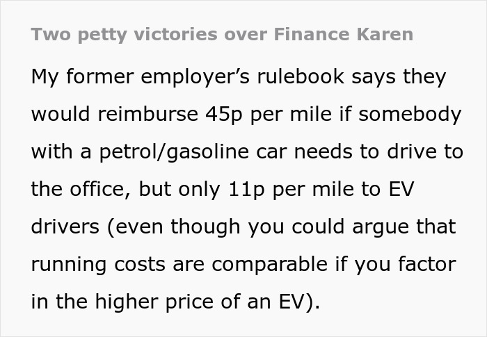 Karen In Accounting Won&rsquo;t Compensate Employee For Commute To Work As &ldquo;Rules Are Rules&rdquo; So They Make The Rules Work For Them