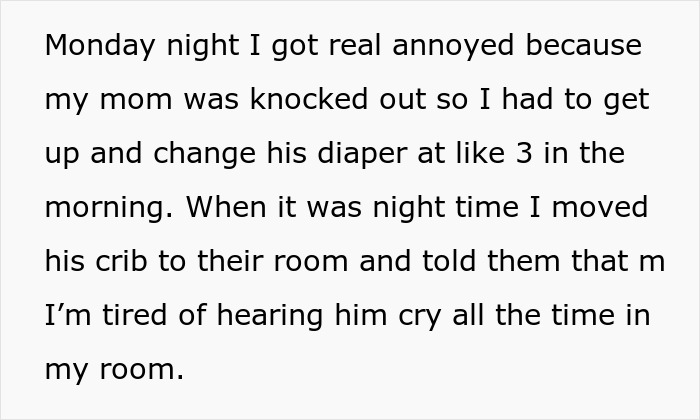 Parents Put 2-Month-Old Baby In Teen Brother's Room Because Dad Can't Sleep, He Finally Loses It