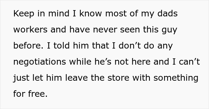 &ldquo;You Must Not Know Your Boss Very Well&rdquo;: Boss&rsquo;s Child Shuts Down Entitled Customer Who Tried To Get Product For Free By Claiming To Know The Boss
