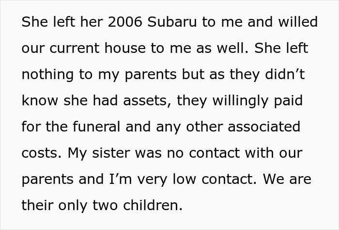 Parents Sue Second Child After First-Born Dies Without Leaving Them Anything