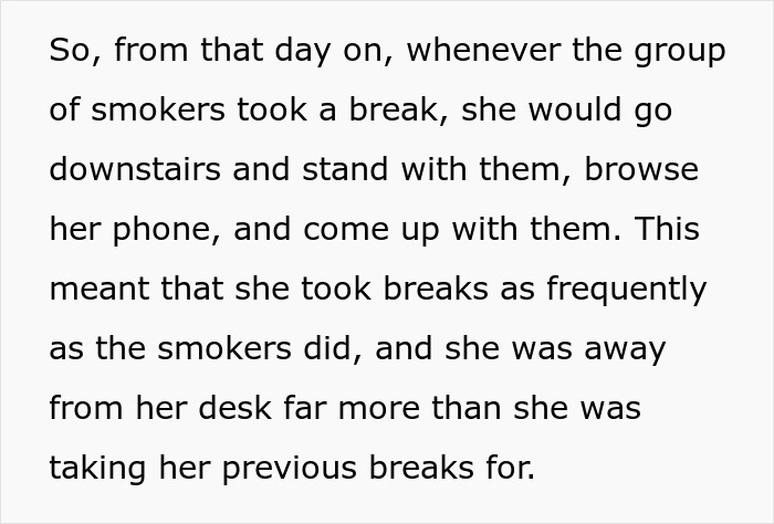 &ldquo;She Took Breaks As Frequently As The Smokers Did&rdquo;: Employee Gets Reported For Being On Her Phone During Lunchtime, Ends Up Maliciously Complying