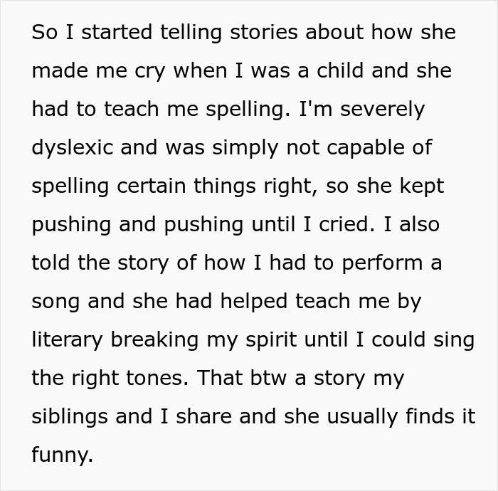 Mom Only Speaks Ill Of Her Son During A Gathering, He Retaliates And Reveals All His Horror Stories From Childhood